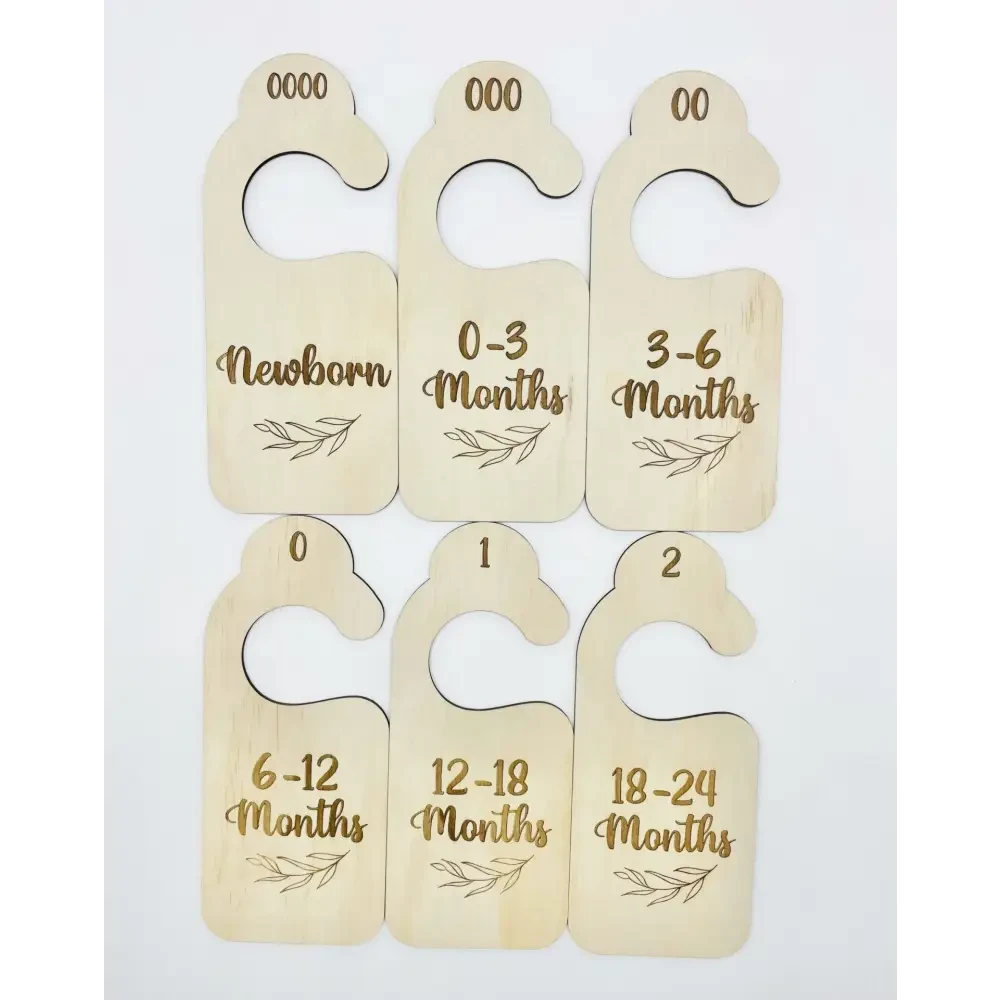 Nursery Wardrobe Dividers - Leaf - Timber Tinkers