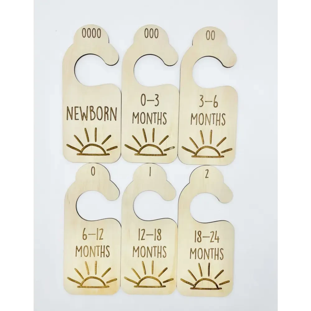 Nursery Wardrobe Dividers - Sun - Timber Tinkers