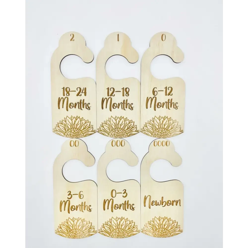 Nursery Wardrobe Dividers - Sunflower - Timber Tinkers