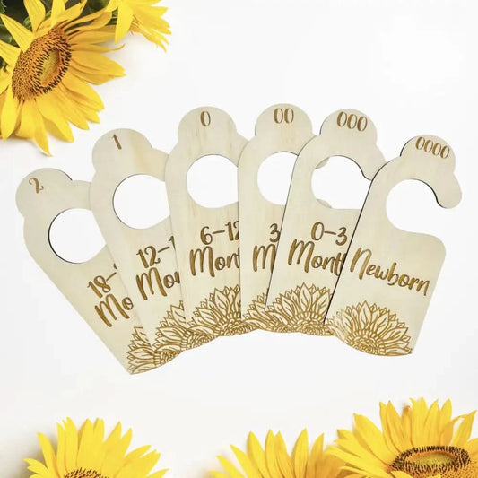 Nursery Wardrobe Dividers - Sunflower - Timber Tinkers