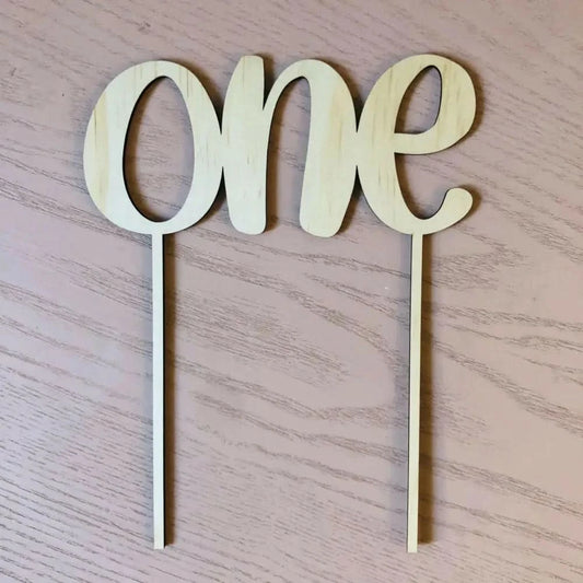 One Cake Topper - Timber Tinkers
