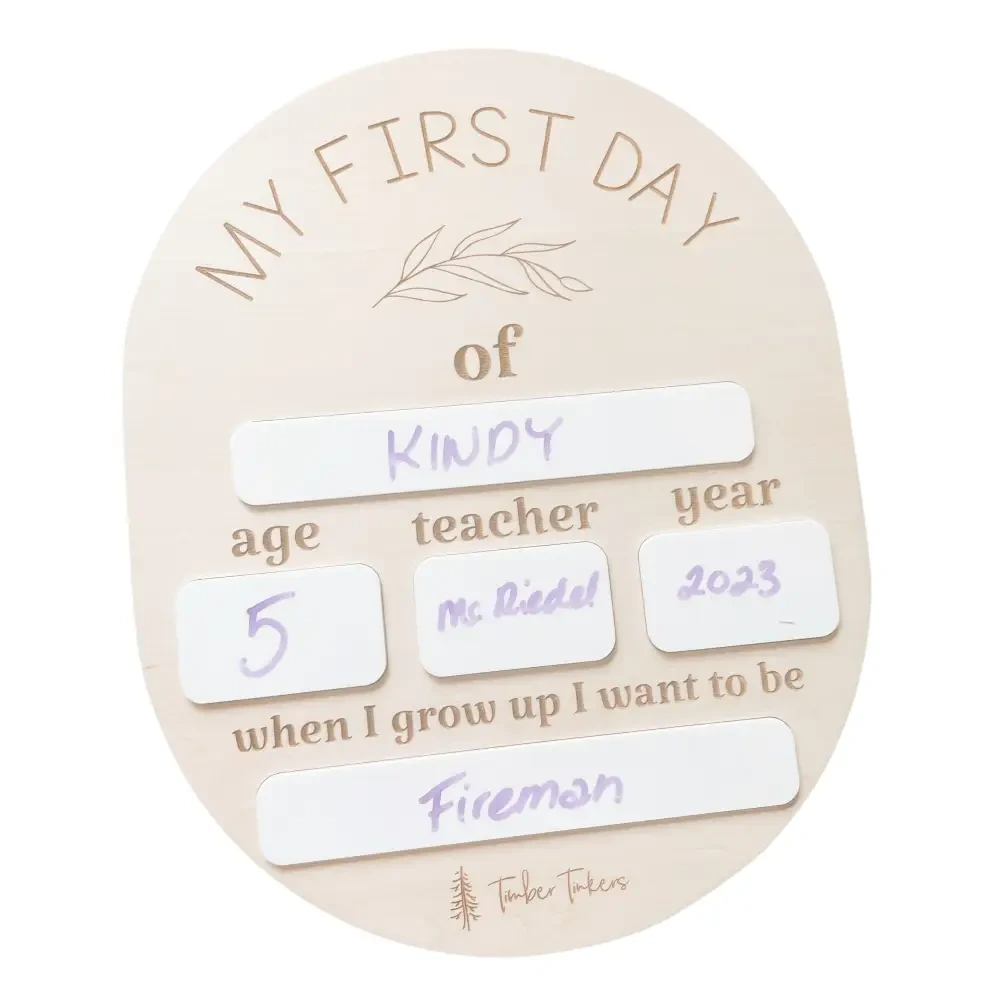 Oval First Day School Board - Timber Tinkers