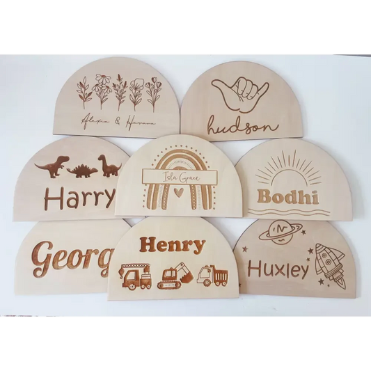 Personalised Arch Sign - Various Designs - Timber Tinkers