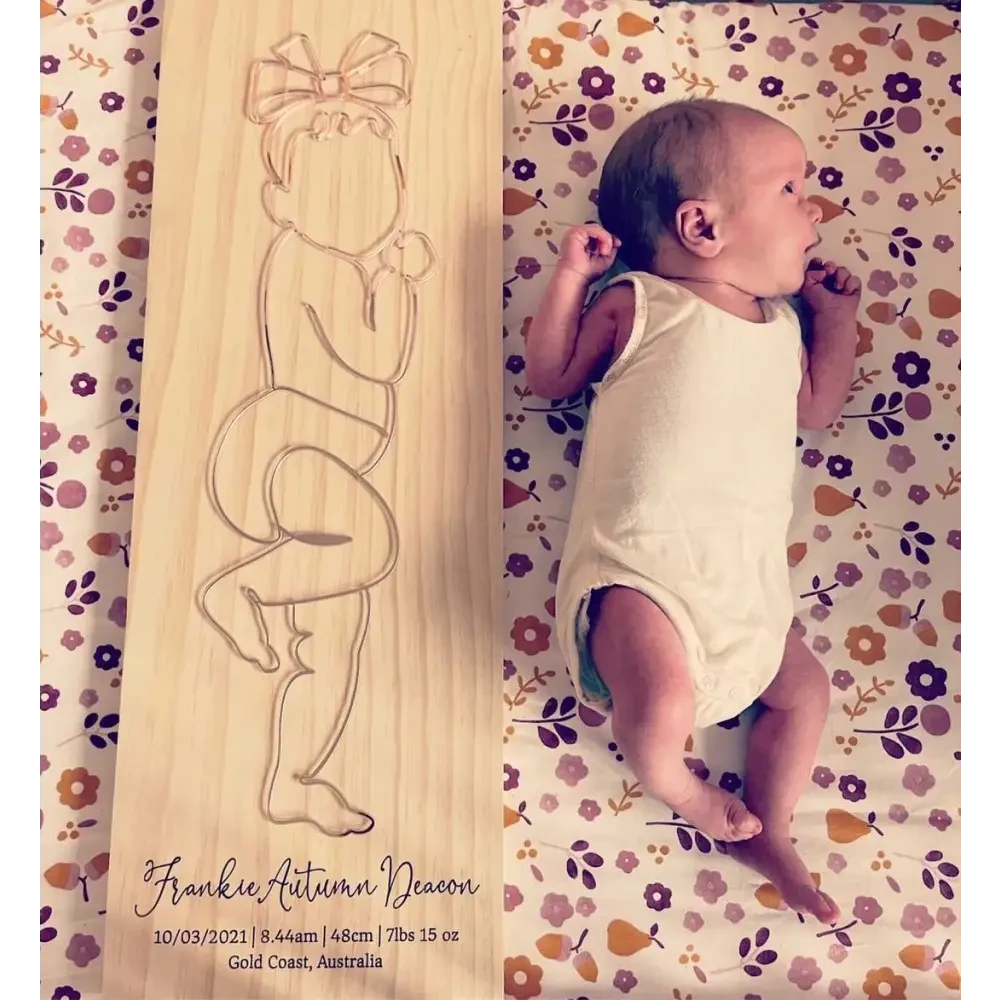 Personalised Birth Plaque - Timber Tinkers