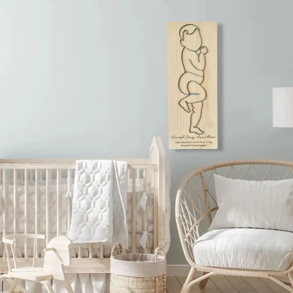 Personalised Birth Plaque - Timber Tinkers