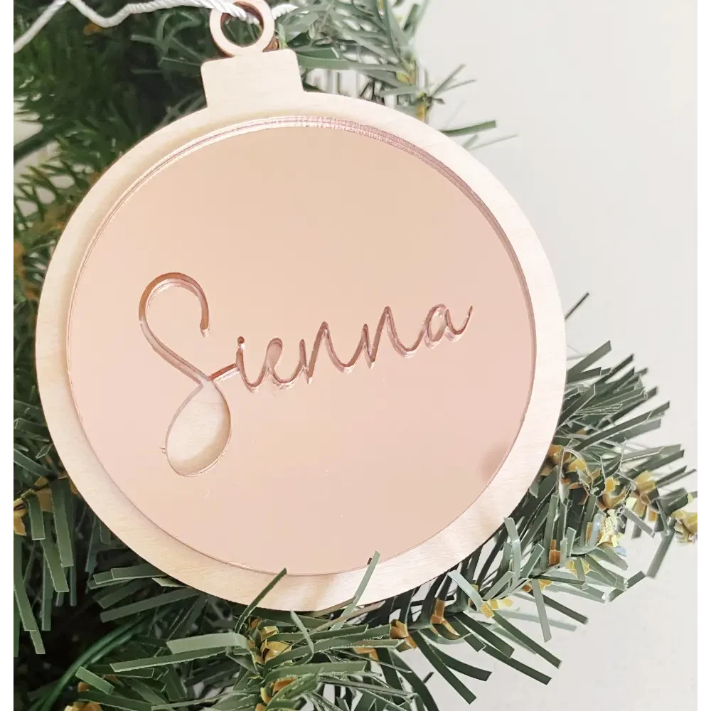 Personalised Christmas Ornament - Timber Tinkers