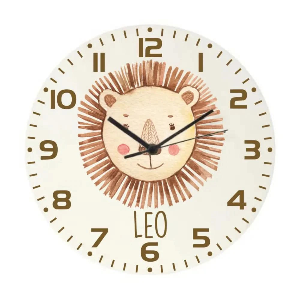 Personalised Clock - Lion