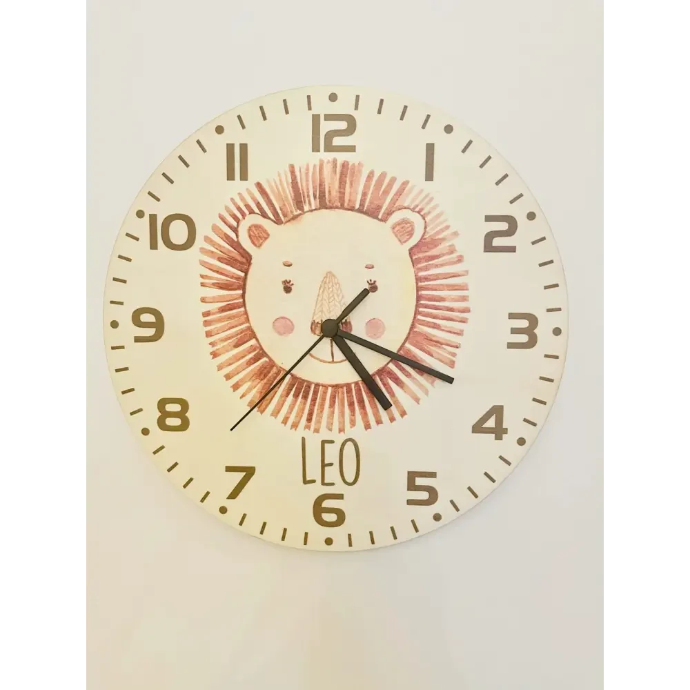 Personalised Clock - Lion