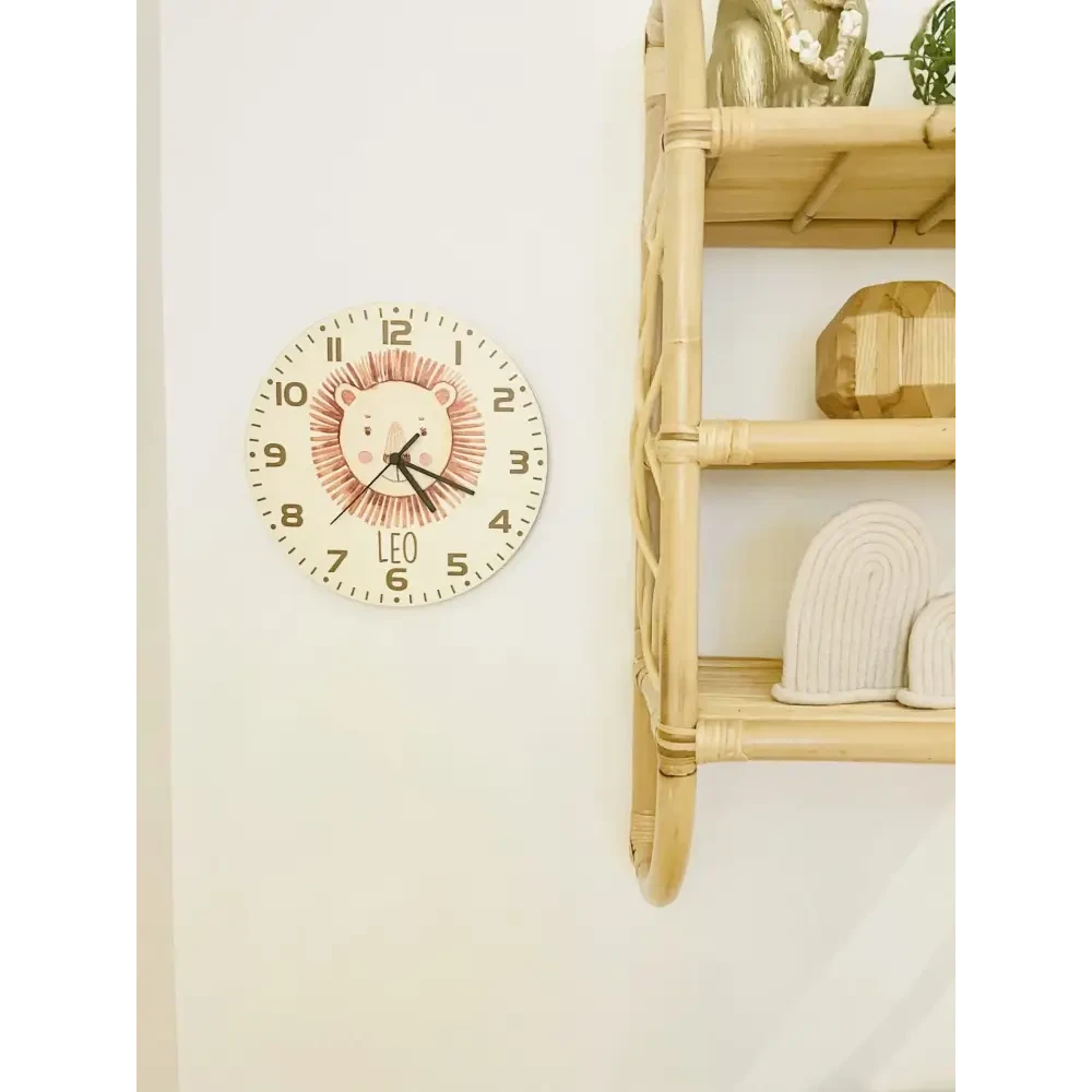 Personalised Clock - Lion