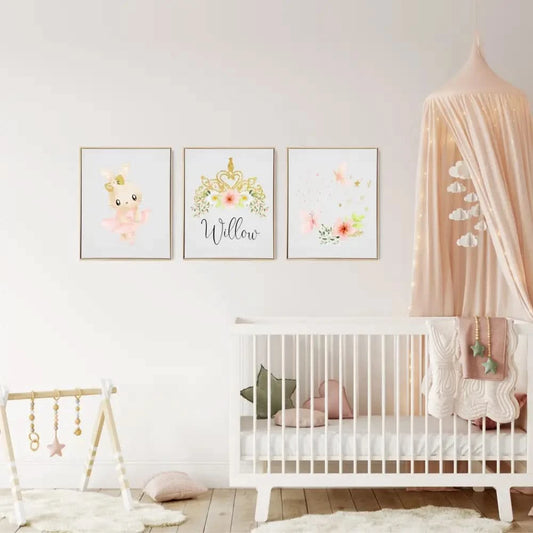 Personalised Dancer Wooden Canvas Print Set - Timber Tinkers