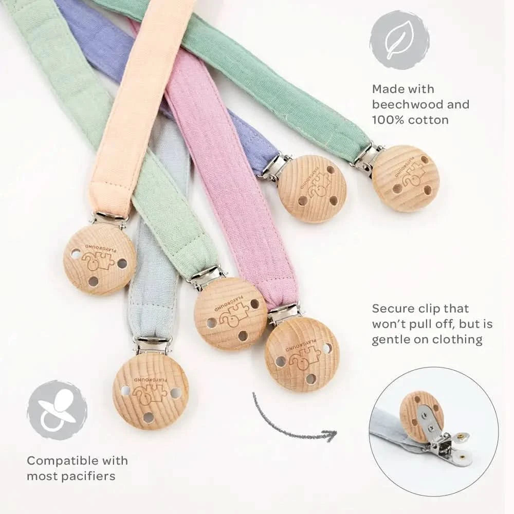 Personalised Pacifier Clip - Multiple Colours - Timber Tinkers