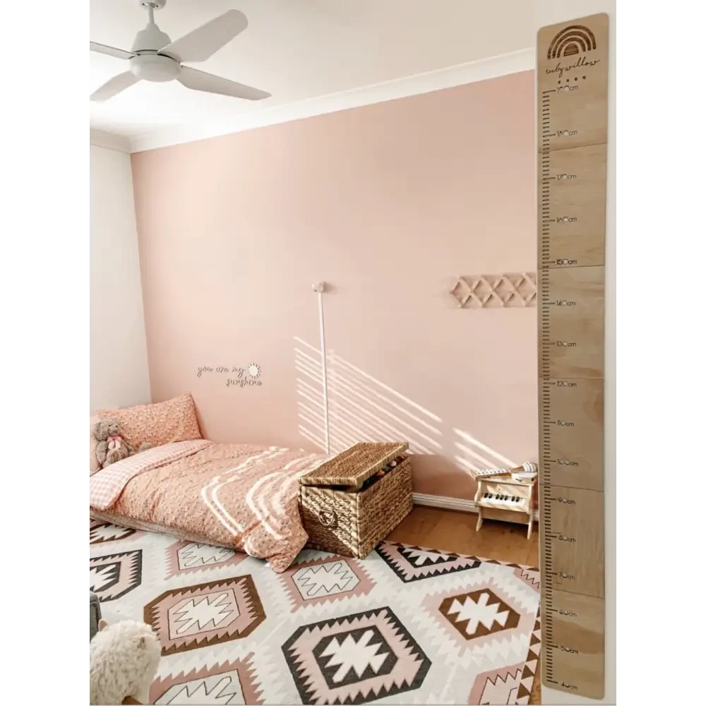Personalised Growth Chart - Birth Flower - Timber Tinkers