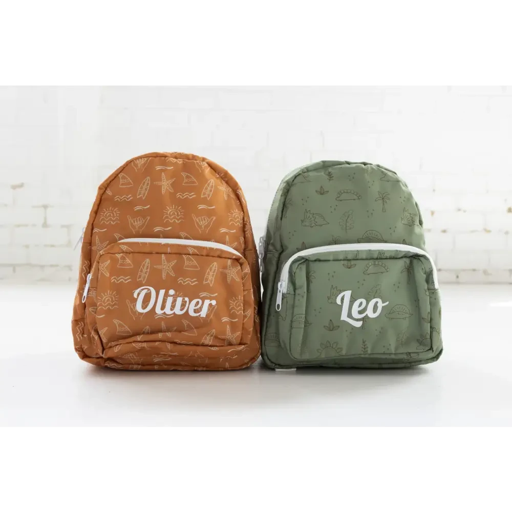 Personalised Kids Backpack - Dino - Timber Tinkers