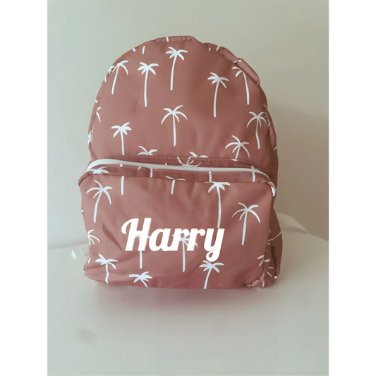 Personalised Kids Backpack - Palm Tree - Timber Tinkers