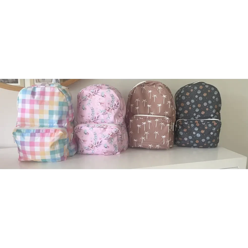 Personalised Kids Backpack - Pink Butterfly - Timber Tinkers