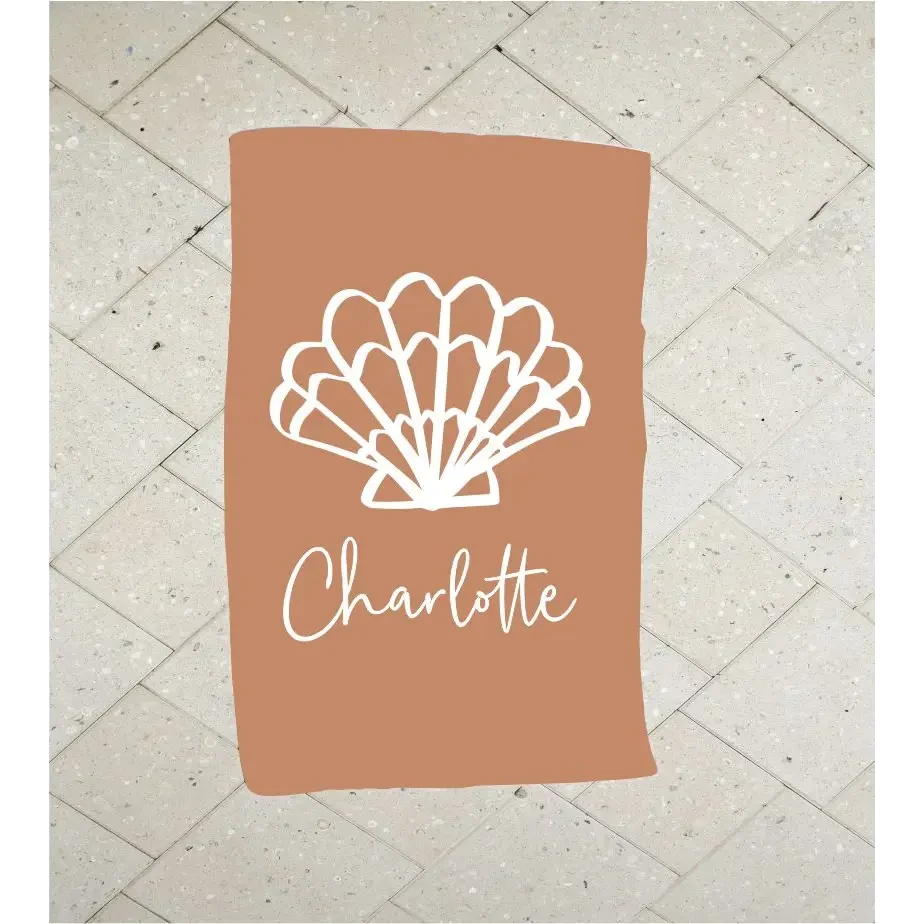 Personalised Kids Towel - Clam Shell - Timber Tinkers