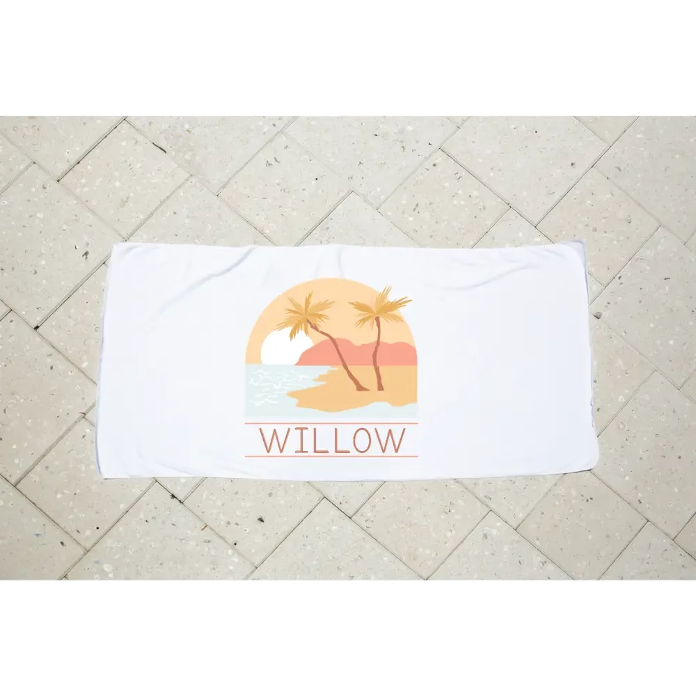 Personalised Kids Towel - Paradise - Timber Tinkers