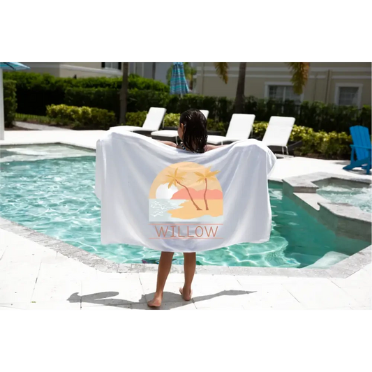 Personalised Kids Towel - Paradise - Timber Tinkers