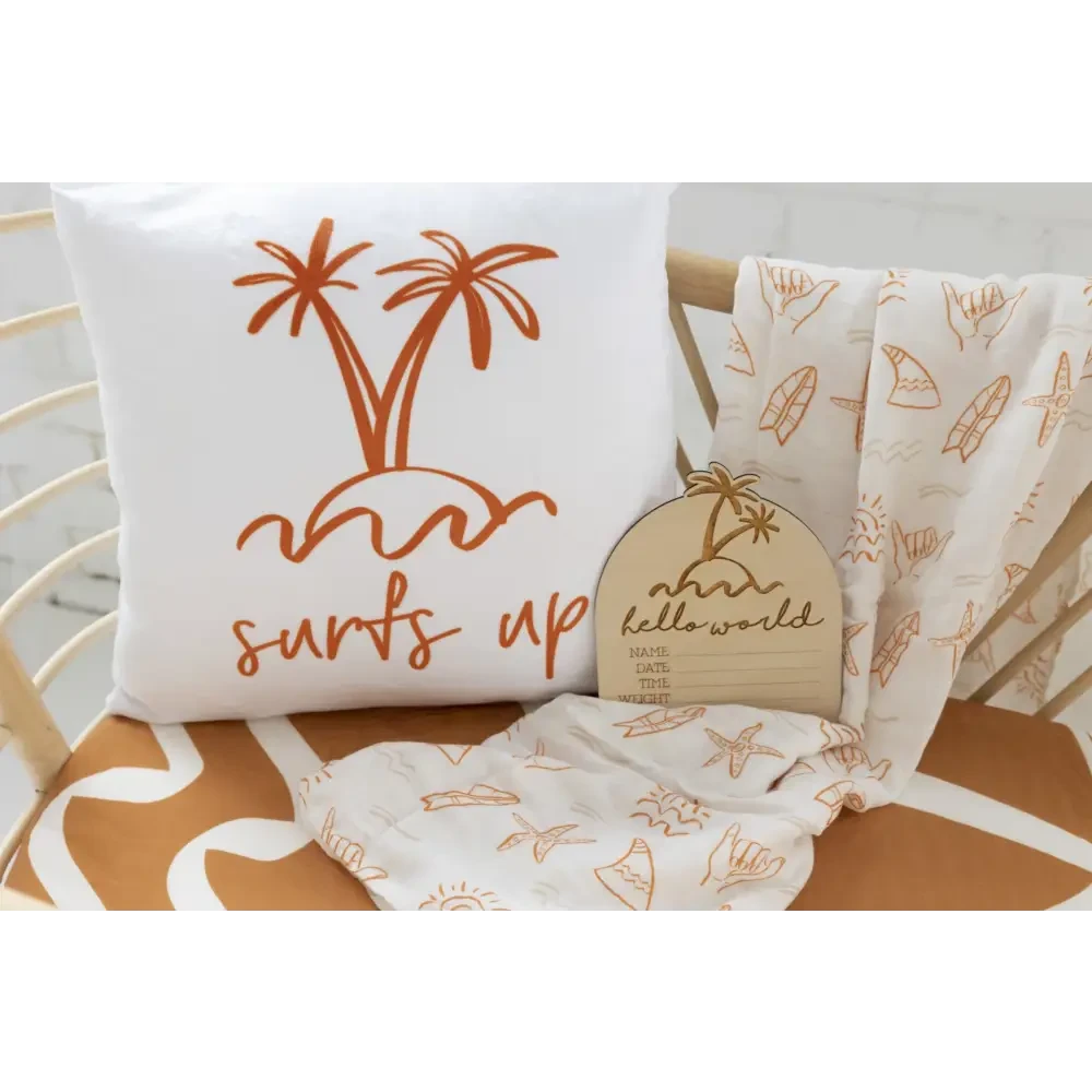 Personalised Pillowcase - Boho Palm - Timber Tinkers