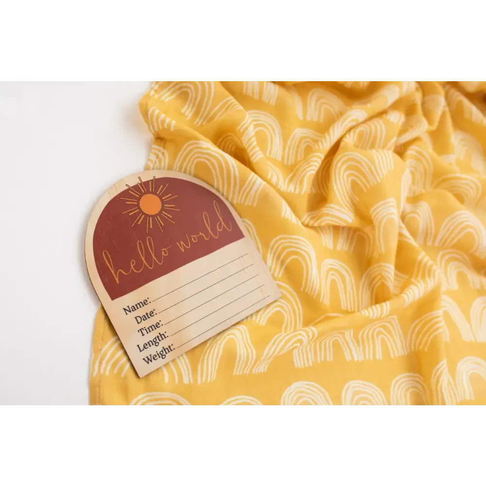 Personalised Swaddle - Signature Rainbow - Timber Tinkers
