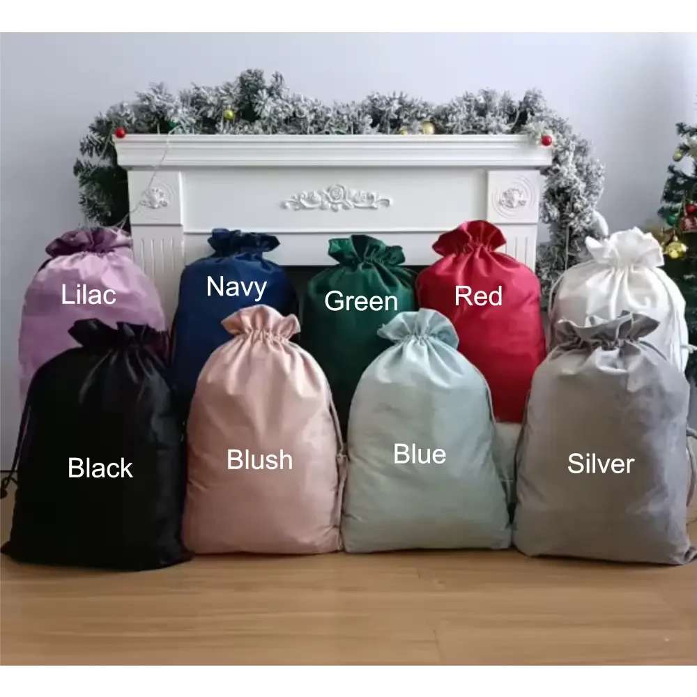 Personalised Velvet Santa Sack - Tree - Timber Tinkers