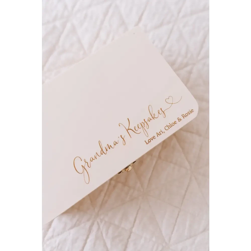 Personalised Wooden Keepsake Box - Heart - Timber Tinkers