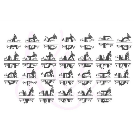 Personalised Wooden Photo Frame - Floral Letter - Timber Tinkers