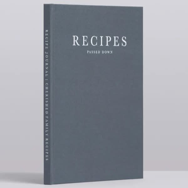 Recipe Journal - Recipes passed down (charcoal)