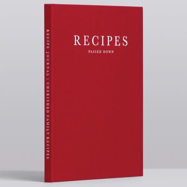 Recipe Journal - Recipes passed down (red)