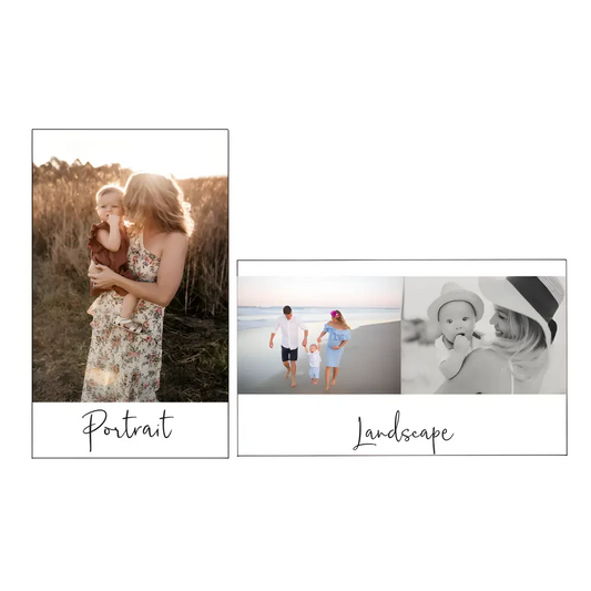 Rectangle Wood Photo Blocks - With Quote - Timber Tinkers