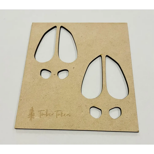 Reindeer Prints Stencil - Timber Tinkers