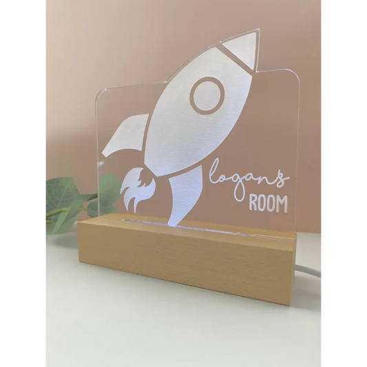 Rocket Night Light - Timber Tinkers