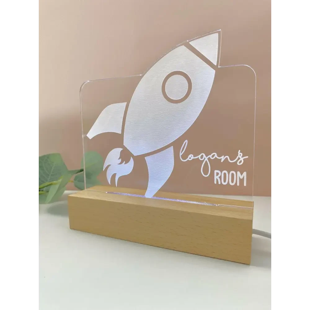 Rocket Night Light - Timber Tinkers