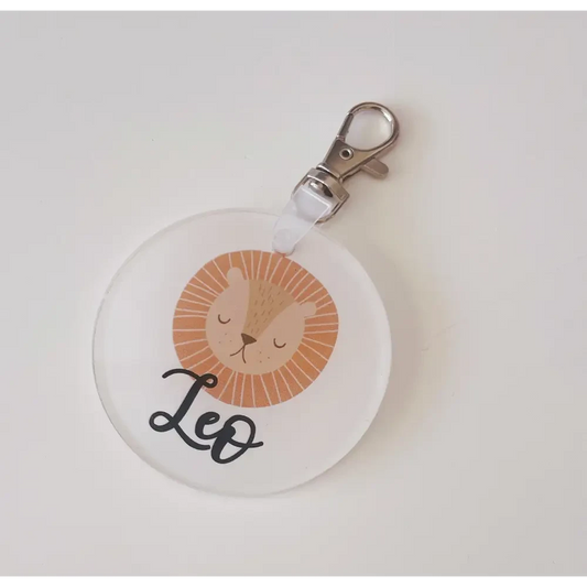Round Acrylic Bag Tag - Multiple Designs - Timber Tinkers