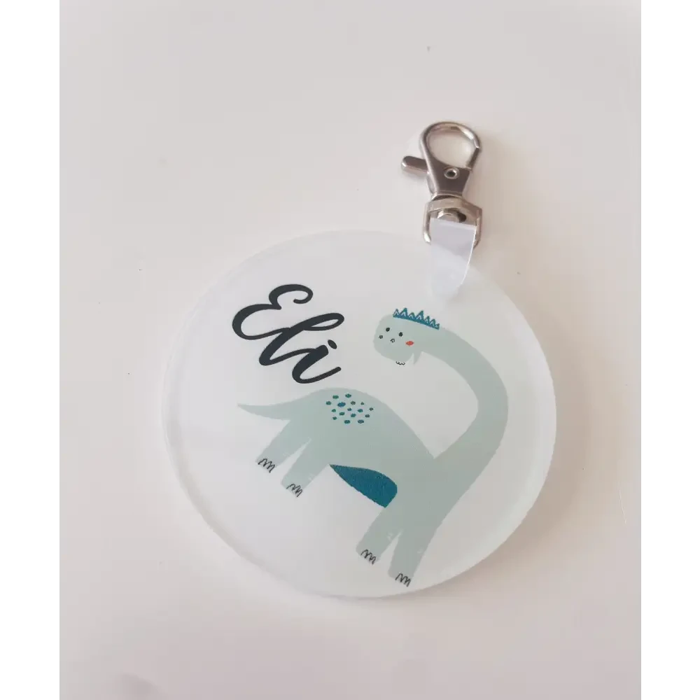 Round Acrylic Bag Tag - Multiple Designs - Timber Tinkers