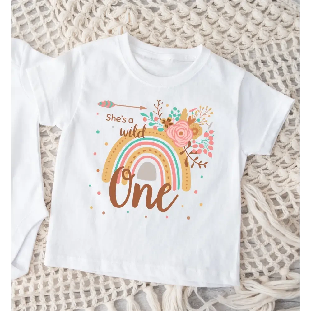 She's a wild one Birthday T-Shirt - Timber Tinkers