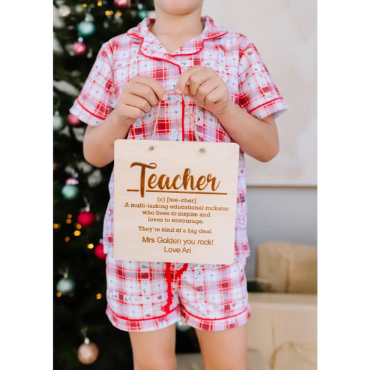 Teacher Defininton Plaque - Timber Tinkers