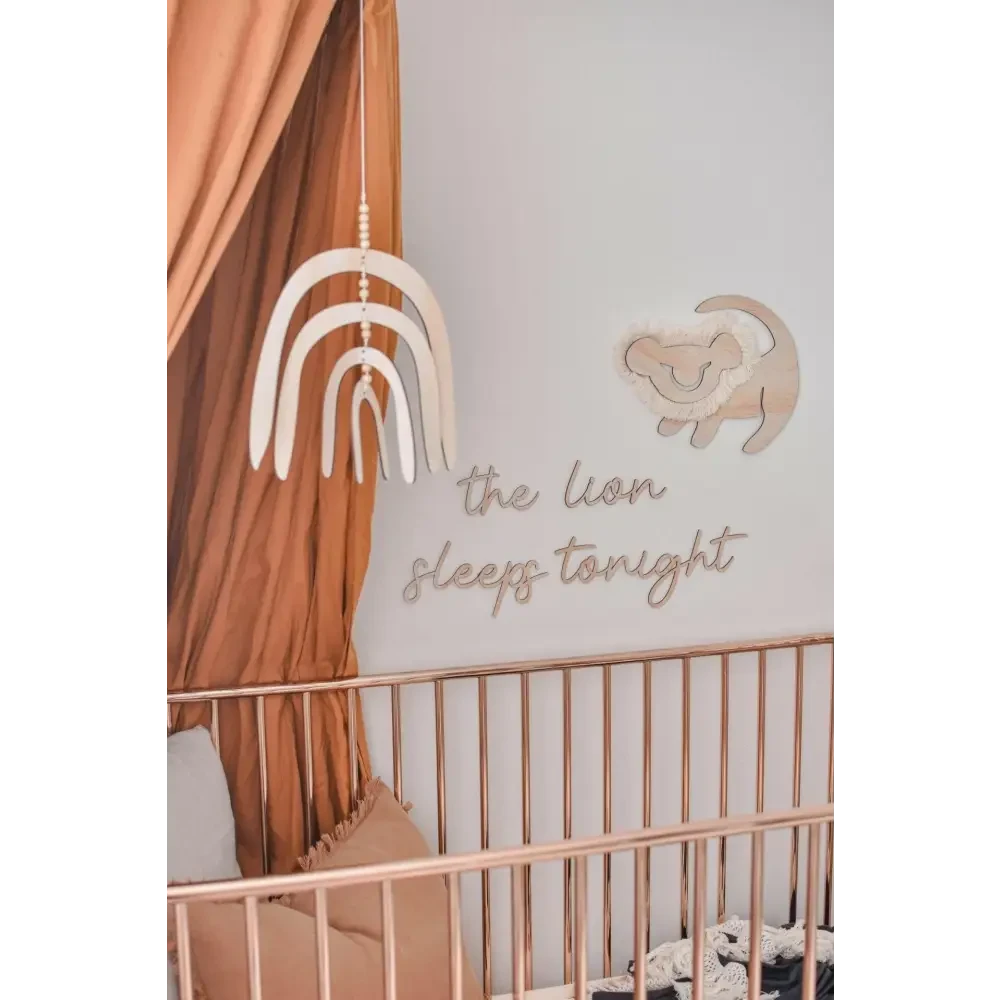 the lion sleeps tonight wall plaque - Timber Tinkers