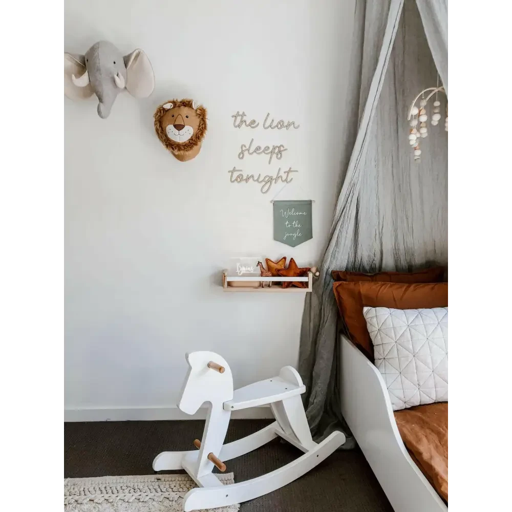 the lion sleeps tonight wall plaque - Timber Tinkers
