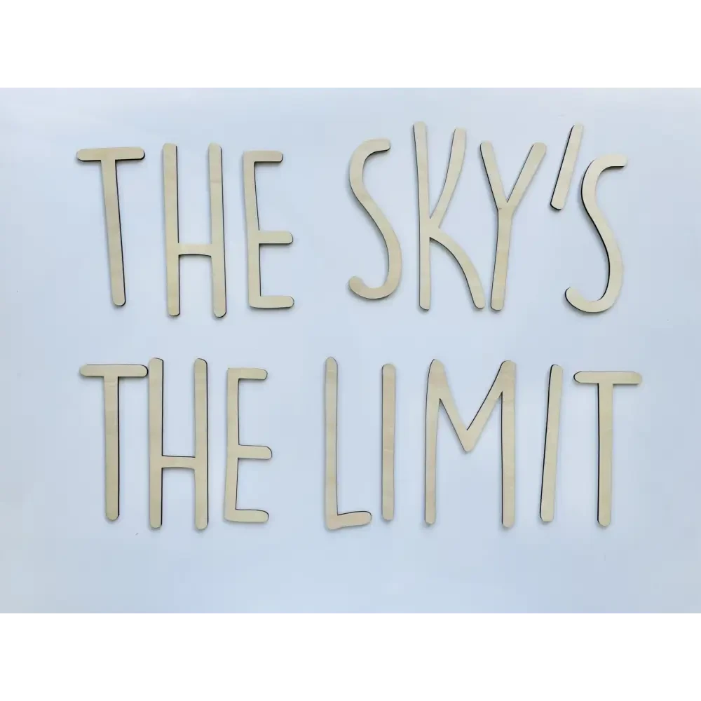 THE SKY'S THE LIMIT wall plaque - Timber Tinkers
