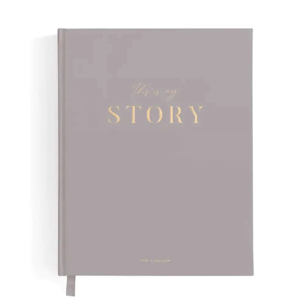 This Is My Story Memoir Journal Grey