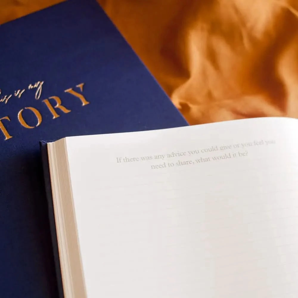 This Is My Story Memoir Journal Navy - Timber Tinkers