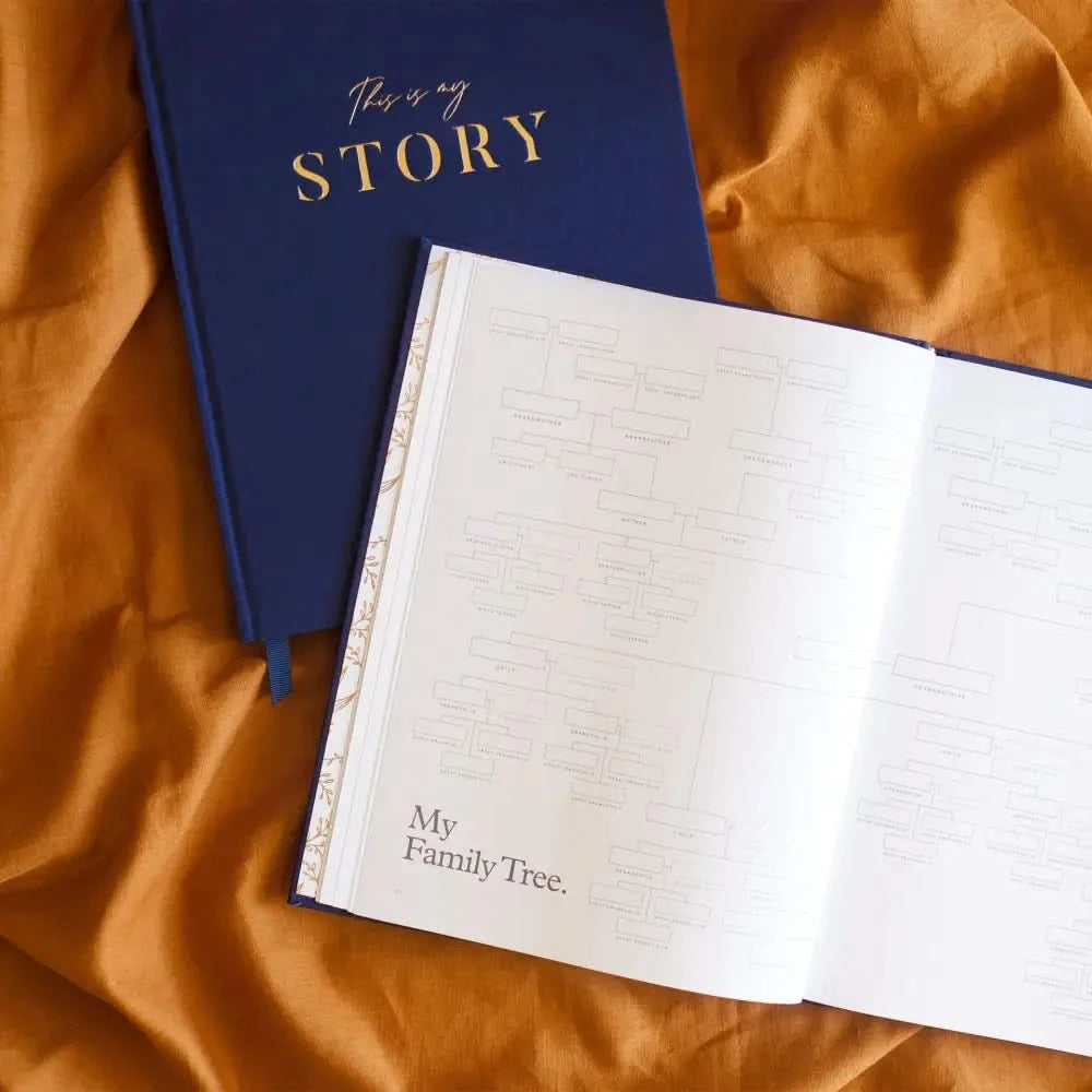 This Is My Story Memoir Journal Navy - Timber Tinkers