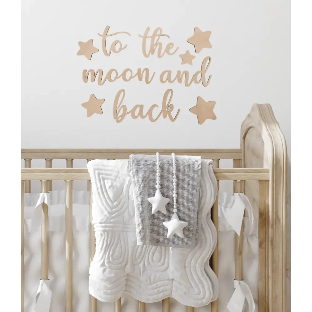 to the moon and back wall plaque - Timber Tinkers