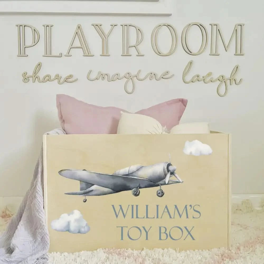 Toy Box - Airplane - Timber Tinkers