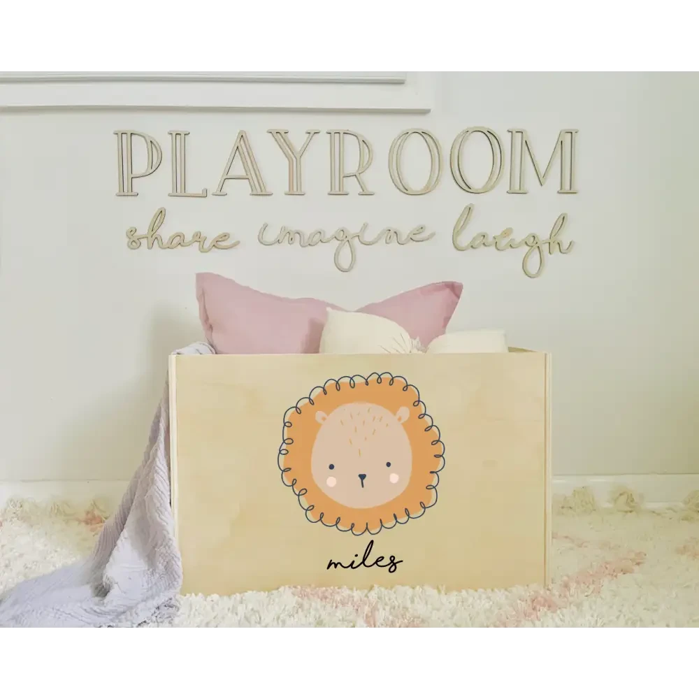 Toy Box - Lion - Timber Tinkers