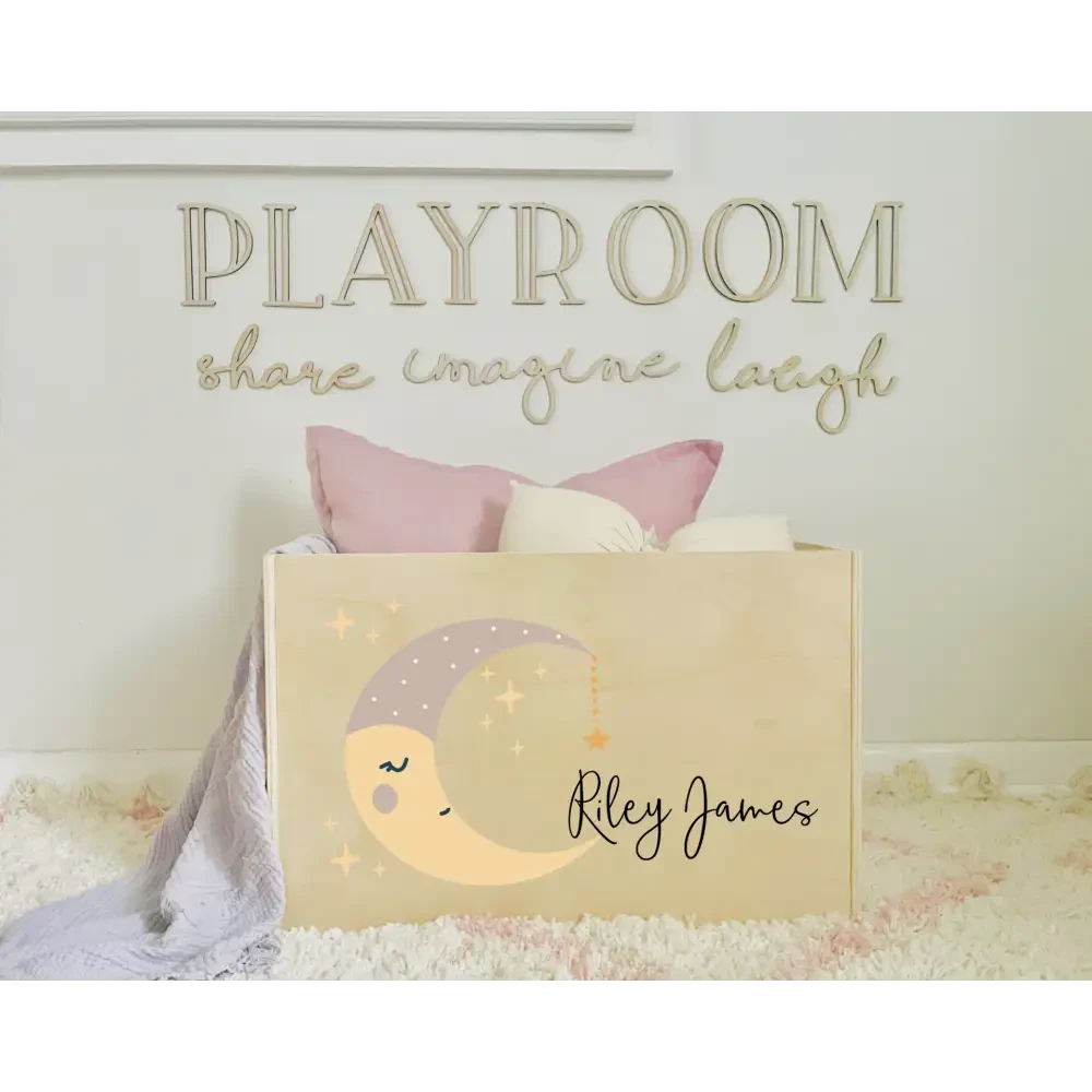 Toy Box - Moon - Timber Tinkers