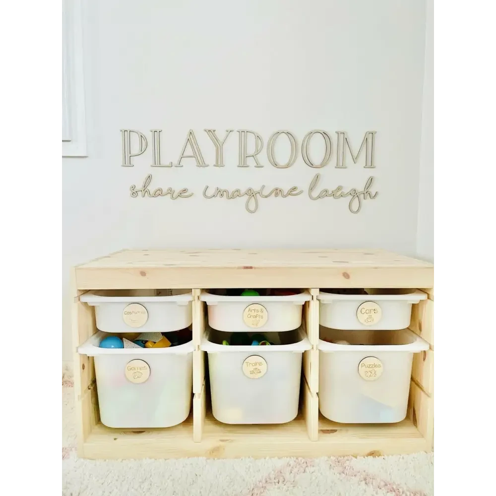 Toy Storage Labels - Timber Tinkers