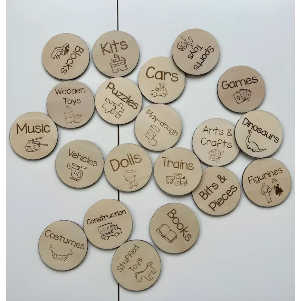 Toy Storage Labels - Timber Tinkers