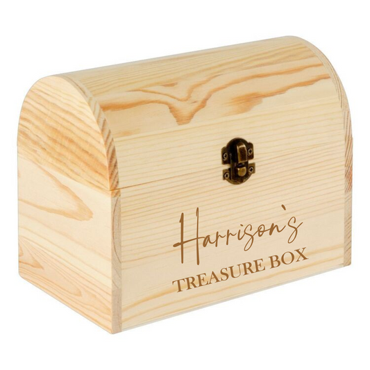 Personalised Wooden Treasure Box